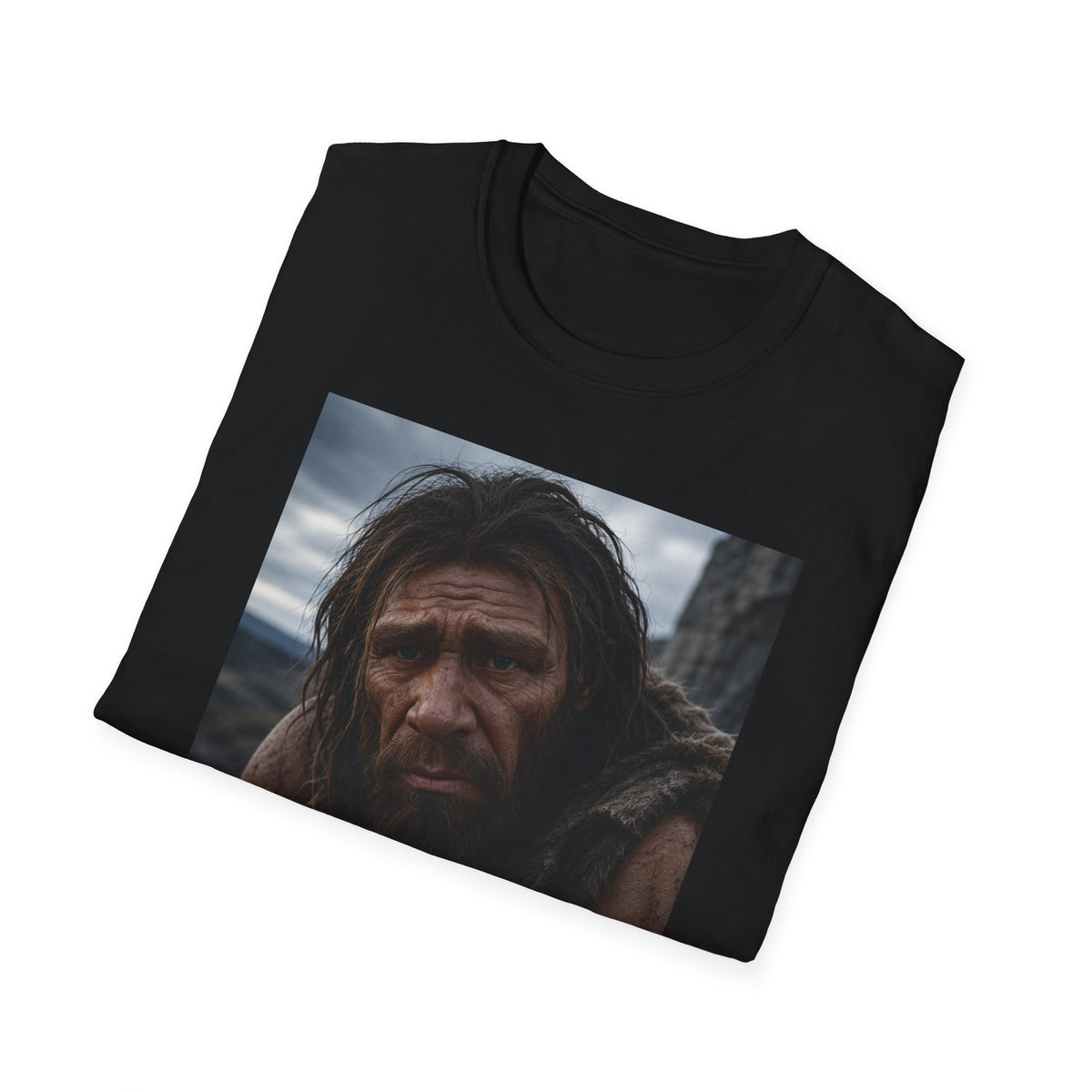 Sad front / Superhero back - Unisex Softstyle T-Shirt
