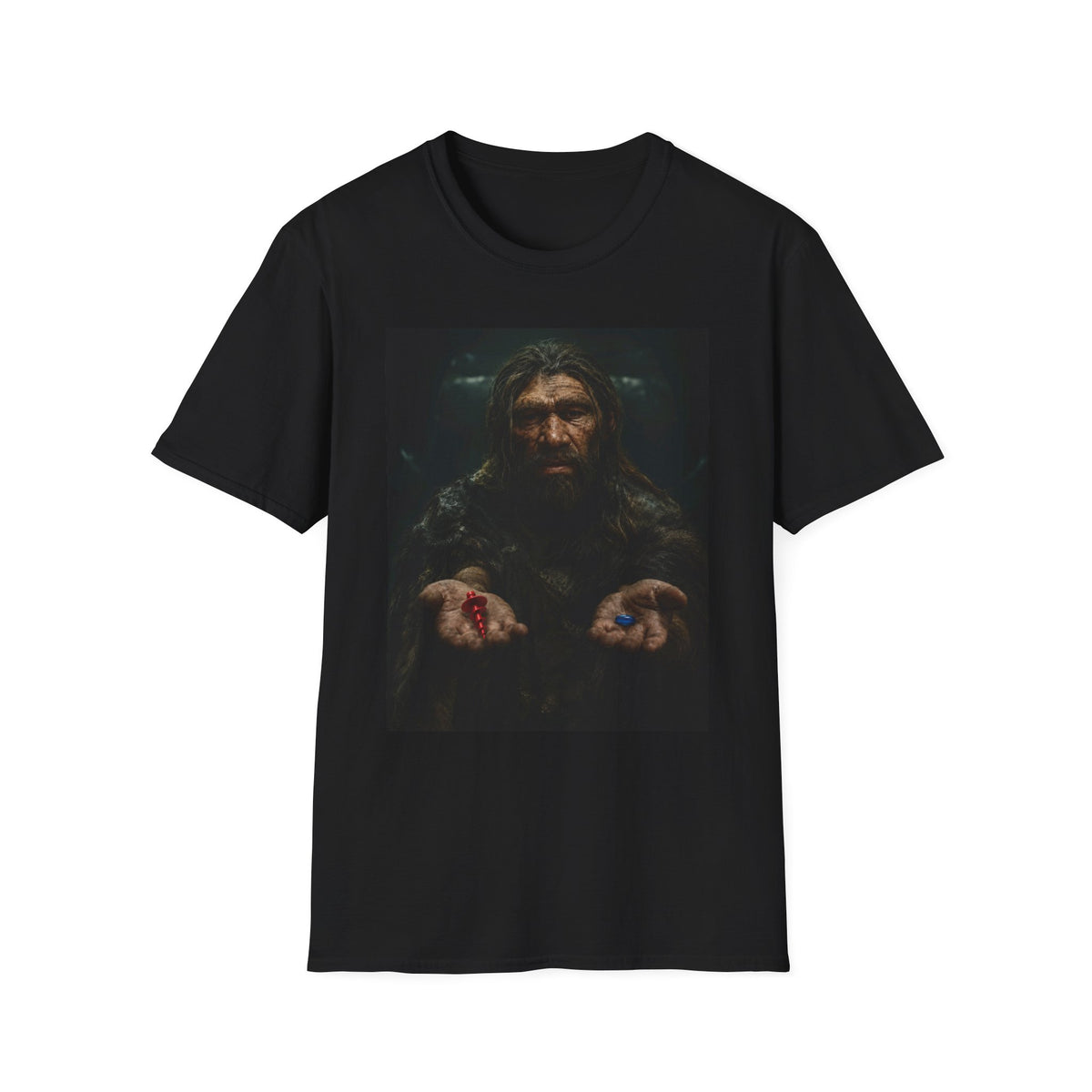 "Red Pill" front / Stop Hammering back - Unisex Softstyle T-Shirt