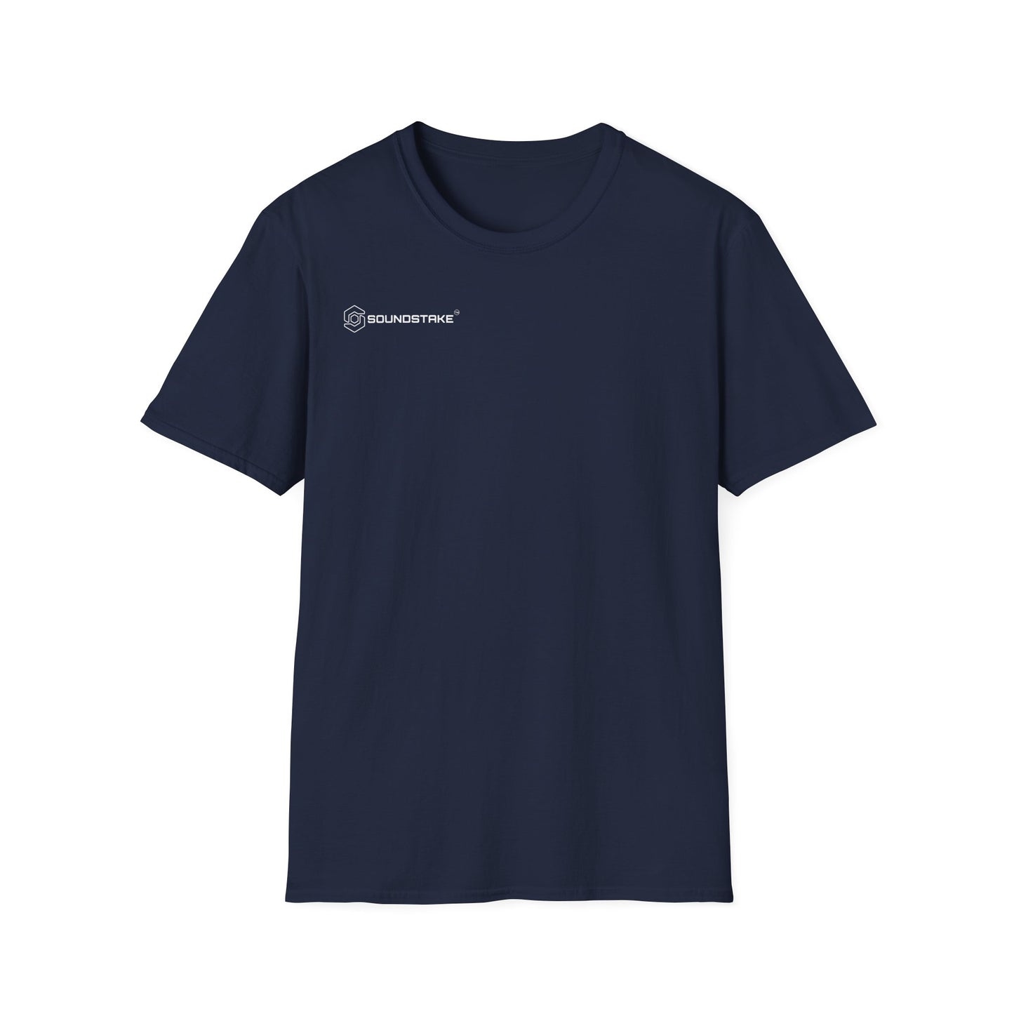 SoundStake Logo front / Icon back - Unisex Softstyle T-Shirt