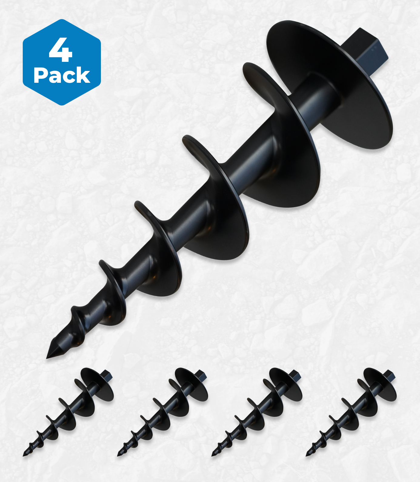 Black soundstake on a white background with 'x4' indicating quantity.
